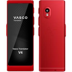 Vasco Electronics Vasco V4 Traduttore Simultaneo Vocale | 113 Lingue | Internet Gratis e Illimitato per le Traduzioni a Vita in quasi 200 Paesi | Ruby Red