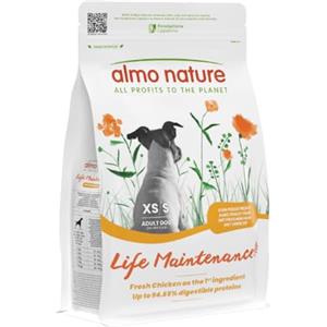 Almo Nature Life Maintenance Cibo Secco per Cane XS-S al Pollo 2 kg - Crocchette Complete per Cani Adulti di Taglia Piccola e Mini
