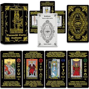 Smoostart Tarocchi Carte Italiano Per Principianti Con Significato, Tarocchi Con Guida Per Principianti, Parole Chiave, Elemento, Pianeta, Zodiaco, Chakra, Sì O No, Tono Musicale, Numerologia