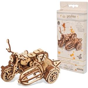 UGEARS Hagrid's Flying Motorbike™ Puzzle 3D - Kit modello in legno per adulti da costruire - Kit per la creazione di moto meccaniche - Puzzle 3D veicolo in legno - Collezione Harry Potter™