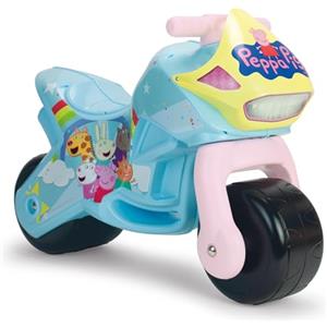 INJUSA Moto per Bambini 18-36 Mesi Moto Bambino 2 Anni Ruote Larghe Stabile Senza Pedali - Primi Passi Bimbi Senza Pedali - Ergonomica - Maniglia Trasporto - Design Peppa Pig - INJUSA