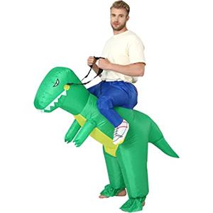 FXICH Costume da dinosauro gonfiabile per adulto, costume da dinosauro per Halloween,costume dinosauro gonfiabile