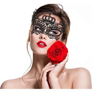 BALINCO MASCHERA VENEZIANA, Ballo in Maschera da Donna, Elegante, Accessorio per Festa, Accessorio per Costume, Carnevale, Shrovetide, Halloween, Maschera Occhi Donna Sexy (Maschera Veneziana 4)