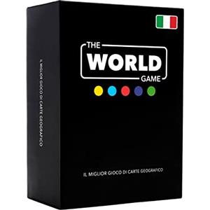 The World Game Gioco di Carte Geografia - Gioco da Tavolo Educativo per Bambini, Famiglie e Adulti - Un Gioco di Società per Ragazzi e Ragazze sul Mondo - In Italiano