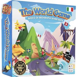 The World Game Divertente Gioco da Tavolo Sulla Geografia - Gioco del Mondo Educativo per Bambini e Adulti - Fantastico Giochi di Società per Adolescenti - Italiano
