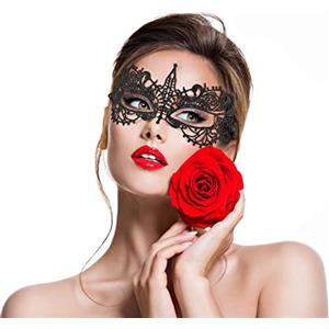 BALINCO MASCHERA VENEZIANA, Ballo in Maschera da Donna, Elegante, Accessorio per Festa, Accessorio per Costume, Carnevale, Shrovetide, Halloween, Maschera Occhi Donna Sexy (Maschera Veneziana 5)