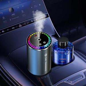 Towonshy Profumatore Auto Diffusore con 50 ml di Profumo (Brezza Marina) Elettrico Fragranze Deodorante, ON/Off Automatico, Nebulizzatore ad Ultrasuoni, 3 Modalità, Batteria Integrata, Durata di 5 Mesi BJ-577