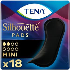 Tena - TENA Silhouette Nero Mini Asciugamani Incontinenza - 18 Pezzi
