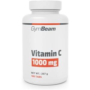 GymBeam Vitamina C 1000mg, Acido Ascorbico per il Corretto Funzionamento del Sistema Nervoso e Immunitario, Benefici per il Benessere Mentale, Riduce della Stanchezza e dell'Affaticamento (180 cpr)