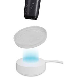 Qikfresh Custodia in silicone per base compatibile con Oral-B tipo 3768 - Copertura igienica compatibile con la ricarica per spazzolini elettrici - Trasparente satinato