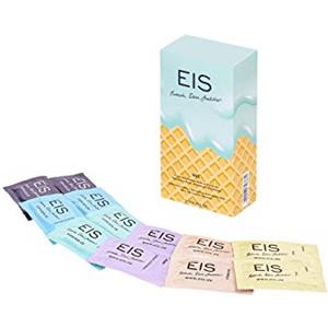 EIS Funzione preservativi del marchio EIS 18 pezzi | Formato 53 mm | 6 tipi diversi | Preservativo con superficie umida e confortevole | Protezione sicura | profilattici EIS condom