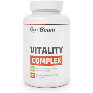 GymBeam Vitality Complex, Multivitaminico Completo con 24 Principi Attivi, Integratore completo di 10 Vitamine, 5 Minerali ed Estratti Vegetali - Vitamine e Minerali per Sistema Immunitario (120 tab)