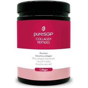 pureSGP® Collagen [300g]: Collagene puro di qualità farmaceutica - Peptidi bioattivi premium da collagene idrolizzato di alta qualità. Con vitamina C e biotina - Gusto neutro - Ottima solubilità
