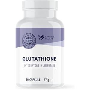 Vimergy Glutathione Capsule da 150mg, 60 Dosi - Antiossidante Cellulare L Glutatione - Glutatione Integratore - Capsula Vegana Senza Gelificanti - Senza OGM, Senza Glutine, Kosher