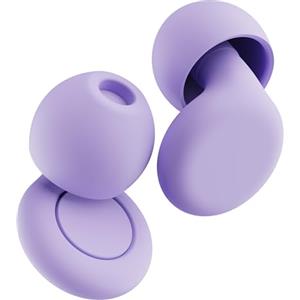 OPEIIN tappi orecchie dormire - Silicone flessibile, tappi auricolari ultra morbidi e riutilizzabili antirumore per dormire, concentrarsi, viaggiare |con 8 gommini di taglie XS/S/M/L | 28 dB (Purple)