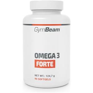 GymBeam Omega 3 Forte Capsule, 1000mg di Olio di Pesce per Porzione, Contiene EPA e DHA, Supporto per la Salute del Cuore, Funzioni Cerebrali e Protezione della Vista (90 cps)