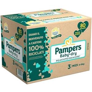 PAMPERS BABYDRY PACCO SCORTA 3^ MIDI 80 PZ