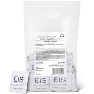 EIS Preservativi EIS XXL Pack da 50 pezzi | Sensazione realistica e delicata per un piacere intenso | Superficie extra umida | Preservativi ultra sottile per un'intimità intensa | Sicurezza | 64mm