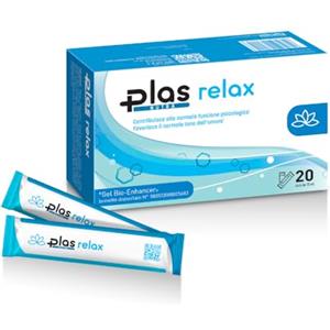 Plas Pharma® Relax - con Rodiola Rosea Magnesio GABA e Vitamina B6 Integratore per Ansia e Stress Ultra Forte 20 Stick Gel Made in Italy