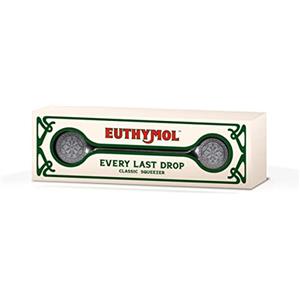 Euthymol Classico Spremi Dentifricio, Dispenser a Rullo per Tubetti in Plastica e Metallo, Accessorio da Bagno per Spremitura Facile - 1 Pezzo
