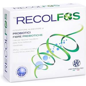 myity Fermenti lattici, Probiotici e Prebiotici | Recolfos 10 Buste - Integratore Alimentare per Gonfiore e Regolarità Intestinale - Allergen Free