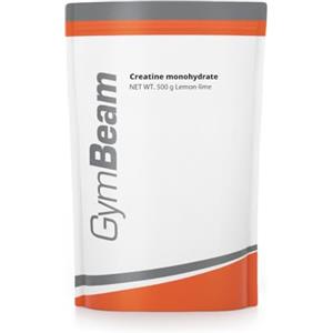 GymBeam Creatina Monoidrata 100%, Polvere Altamente Solubile, Migliora le Prestazioni in Allenamenti di Alta Intensità, Ideale per Atleti di Forza e Sport di Squadra (500 g, Lemon-Lime)