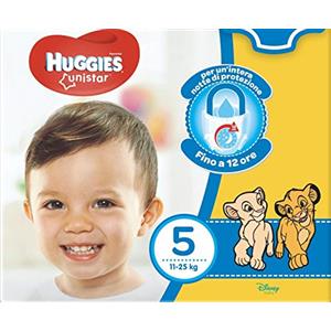 Huggies Unistar Pannolini, Taglia 5 (11-19 kg), 4 Confezioni da 16 [64 Pannolini]