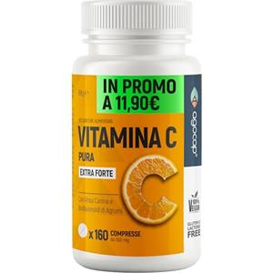 Agocap Vitamina C 1000mg - 160 Compresse Vegane con Bioflavonoidi da Agrumi e Rosa Canina, Alto Assorbimento per il Sistema Immunitario