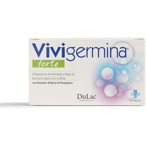 DULÀC FARMACEUTICI 1982 Dulàc - Fermenti Lattici Probiotici da Bere (4 Ceppi), 10 Flaconcini con Bioflavonoidi e Aloe Vera, Integratore Alimentare per il Riequilibrio della Flora Intestinale, Made in Italy