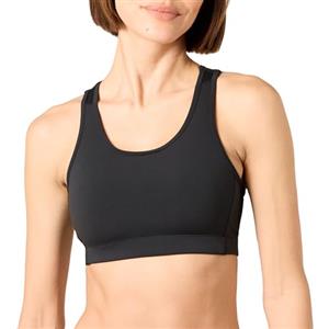 Amazon Essentials Active Sculpt Reggiseno Sportivo con Dorso a Vogatore e Sostegno Medio Donna, Nero, XXL