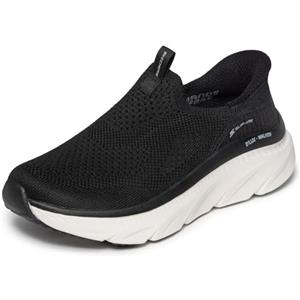 Skechers Donna D'lux Walker 3.0 Pure Flow Basket, Nero, 36 EU