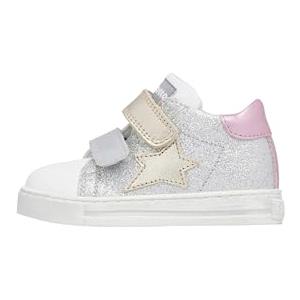 Falcotto Sasha VL Glitter/Calf Silver-White Scarpe da Bambini, Taglia 18