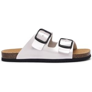 Dr.Scholl's SHOES Scholl Jackie, Sandali Donna, 2 cinturini, Argento, 36 EU