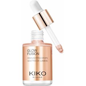 KIKO Milano Glow Fusion Highlighting Drops 02, Illuminante Liquido Per Il Viso Dal Finish Metallico