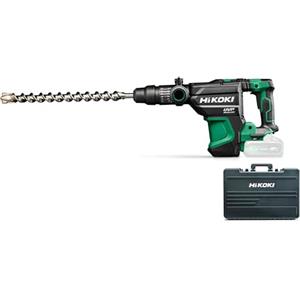 HIKOKI Martello perforatore a batteria DH3640DA, registrazione: SDS-max (36 V, velocità a vuoto 2800 min-1, energia d'impatto (secondo EPTA 5.0): 9,0 J, motore senza brushless, in valigetta di