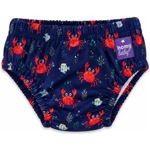 HOMYBABY® Costume da bagno pannolini lavabili riutilizzabili per neonati, mutandine da bagno a partire dai 6 mesi, pannolini da bagno per bambini lavabili (granchio, + 24 mesi)