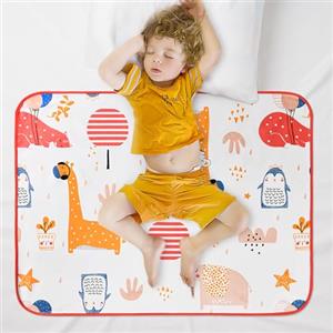 Aolso Bambino Fasciatoio Portatile, 70*90cm Impermeabile, Tappetino Cambio, Morbido (red)