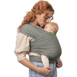 Boba Wrap - Fascia Elastica Porta Bebè Neonato, Portabimbo Facile da Indossare (Grey)