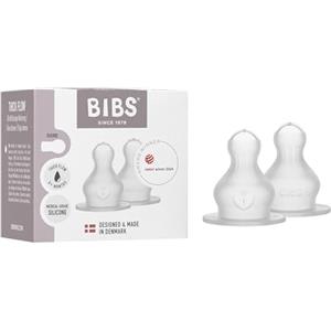 Bibs Biberon BIBS - Tettarella - Confezione da 2. Anti-coliche. Tettarelle di ricambio per biberon Baby BIBS. Tettarella tonda. - Lattice di Silicone, Flusso Denso