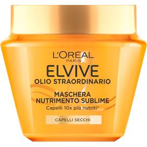 L'Oreal Paris L'Oréal Paris Elvive Olio Straordinario, Maschera Nutrimento Sublime, Per Capelli Secchi, Formula Sublimatrice con Prezioso Olio di Camelia e il 14% di Complesso Nutritivo, 300 ml