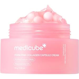 medicube Salmon DNA PDRN Pink Collagen Capsule Cream 1,94 oz - Crema idratante leggera con PDRN e Niacinamide per tono uniforme e idratazione luminosa