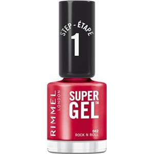 Rimmel London Smalto Unghie Super Gel, 12 ml, Effetto Gel a Lunga Durata, 042 Rock N Roll