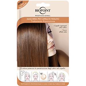 Biopoint Maschera in Tessuto Trattamento Riparazione 35 ml con Tecnologia Termo-Vapore - Ristruttura e Ripara i Capelli Danneggiati