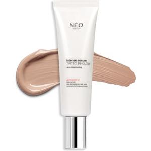 NÉO MAKE UP Crema Viso Idratante - BB Cream - Protezione SPF 50 - Illuminante Skin Tint - Intense Serum Tinted BB Glow Cream 04 - Deep Glow - 30 ml