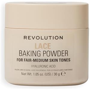 Revolution Beauty London Revolution Loose Baking Powder - Cipria fissante in polvere libera, finish luminoso, assorbe lucidità e sebo in eccesso, vegana e cruelty-free, 30 g, Lace