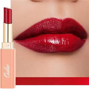 Oulac Rossetto Nutriente Rosso - Nutri e Ammorbidisci le Labbra, Texture Idratante, Lip Care, Idrata e Rimpolpa le Labbra Secche, Vegan, 29 Ruby Glow