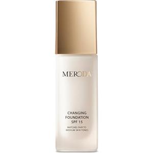 MERODA® Changing Foundation SPF 15 [PELLE CHIARA A MEDIA] - Fondotinta Colore Cambiante - Fondotinta con Colore che Cambia per Pelle Matura - Fondotinta che Adatta il Tono della Pelle - Fondotinta
