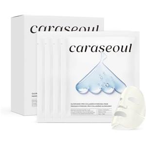 caraseoul Glowganic Pro Collagene Maschera Viso Hydrogel [4 Pezzi]