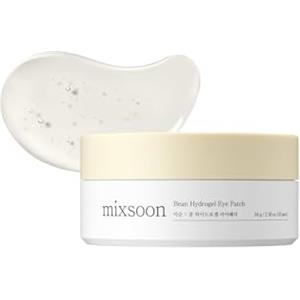 mixsoon Bean Hydrogel Eye Patch - Proteine Triple Fagiolo e Vitamina C per Occhiaie, Complesso Fermentato RE Brevettato per Rughe e Gonfiori, Maschera Rinfrescante Contorno Occhi, 60 Pezzi
