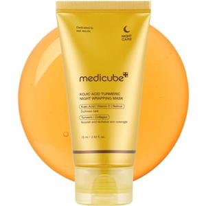 medicube Turmeric Overnight Wrapping Peel-Off Mask - Maschera notturna illuminante e rassodante con effetto peel-off